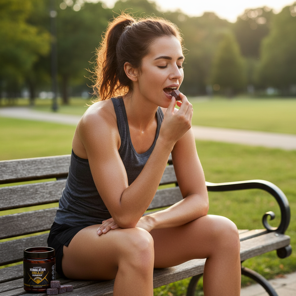 Recuperação pós-corrida com Shilajit Gummies